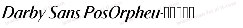 Darby Sans PosOrpheu字体转换